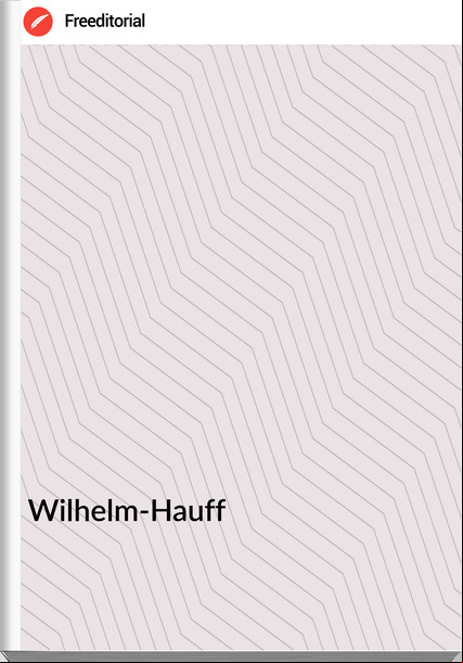 Wilhelm-Hauff - Märchen-Almanach für Söhne und Töchter gebildeter Stände auf das Jahr 1827
