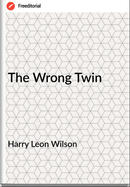 Harry Leon Wilson The Wrong Twin