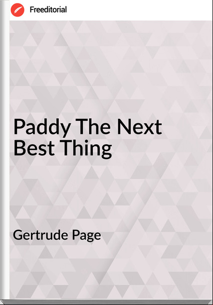 Gertrude Page - Paddy The Next  Best Thing