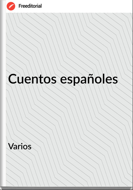 Varios Cuentos españoles