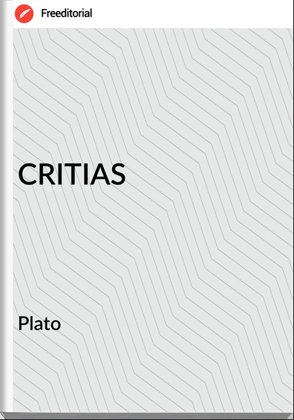  Plato - CRITIAS
