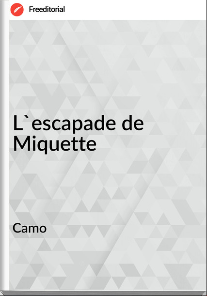  Camo - L'escapade de Miquette