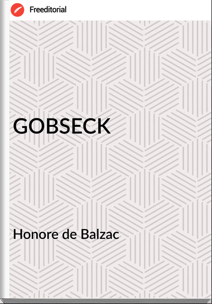 Honore de Balzac - GOBSECK