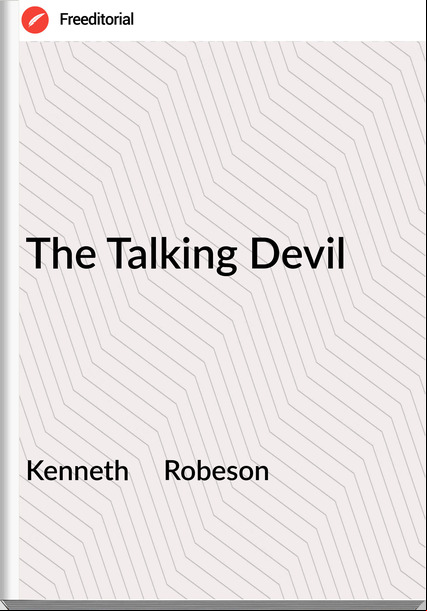 Kenneth Robeson The Talking Devil