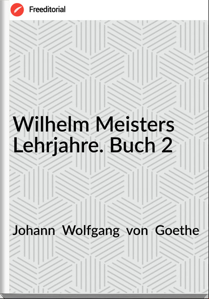 Johann  Wolfgang  von  Goethe - Wilhelm Meisters Lehrjahre. Buch 2