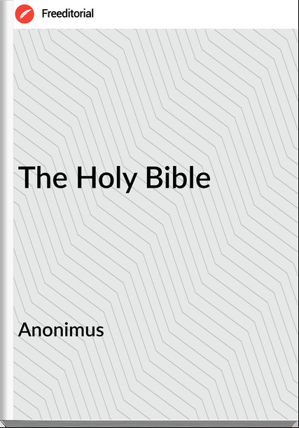 Anonimus - The Holy Bible