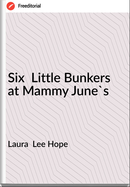 Laura  Lee Hope - Six  Little Bunkers at Mammy June's