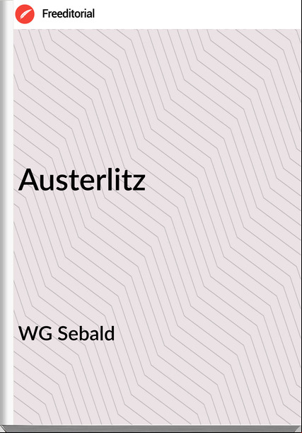 WG Sebald - Austerlitz
