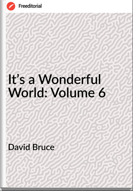 David Bruce - It’s a Wonderful World: Volume 6